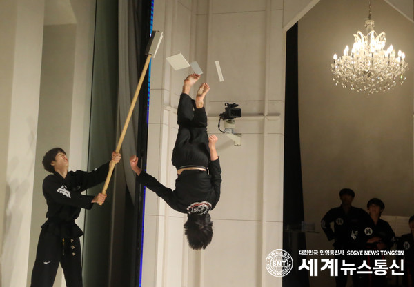 태한시범단 시범장면 